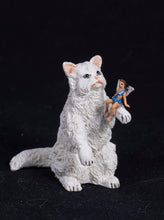 Load image into Gallery viewer, Dollhouse Miniature ~ Persian Cat with Little Fairy
