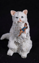 Load image into Gallery viewer, Dollhouse Miniature ~ Persian Cat with Little Fairy
