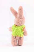 Load image into Gallery viewer, Dollhouse Miniature ~ Bunny Rabbit in Green Vest Outfit
