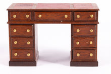 Load image into Gallery viewer, Dollhouse Miniature ~ Pedestal Desk with Leather Top by Escutcheon, UK
