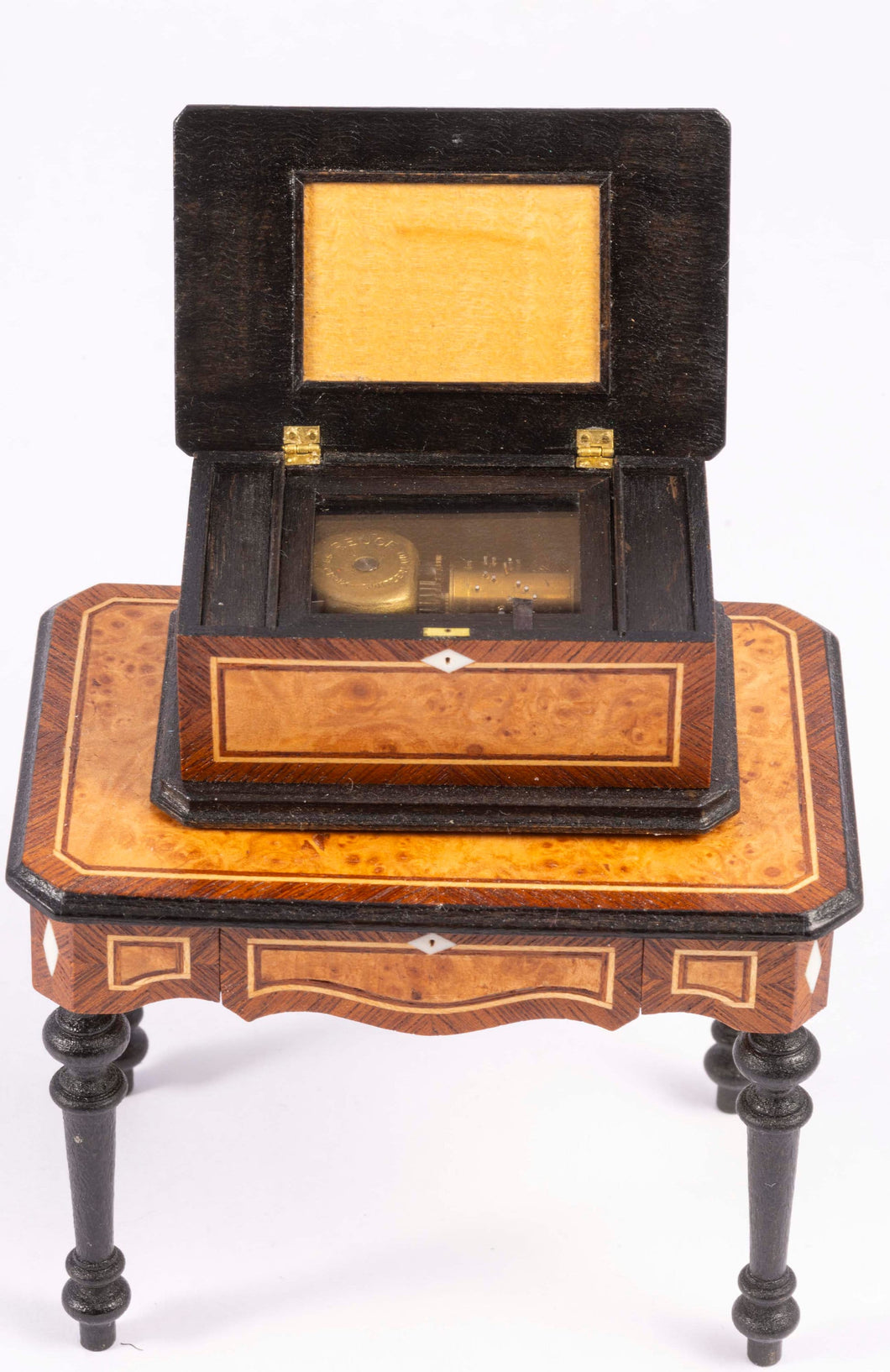 Dollhouse Miniature ~ Bill Studebaker Working Victorian Music Box,  From Lee Lefkowitz Collection