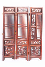 Load image into Gallery viewer, Dollhouse Miniature ~ Pair of Wooden Asian Folding Screens, From Lee Lefkowitz Collection
