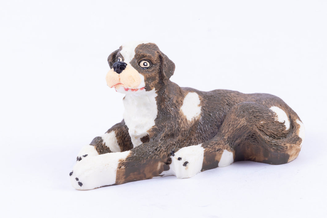 Dollhouse Miniature ~ Vintage Concord Resin Handpainted Spaniel Dog