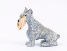 Load image into Gallery viewer, Dollhouse Miniature ~ Schnauzer Dog, Vintage Concord Resin New Older Stock
