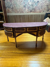 Load image into Gallery viewer, Dollhouse Miniature ~ Handpainted Bespaq Table from The Small Sea Museum In California
