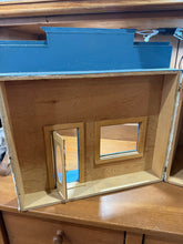 Load image into Gallery viewer, Dollhouse Miniature ~ Front Opening Blue Store/Shop Roombox Painted Unfinished Interior
