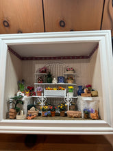 Load image into Gallery viewer, Dollhouse Miniature ~ Flower Shop Picture Frame Room Box Display with Plexiglass Front
