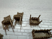 Load image into Gallery viewer, Dollhouse Miniature ~  Half Scale Artisan Peggy Taylor 6 Piece Wicker Outdoor Furniture Set
