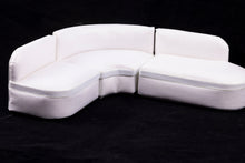 Load image into Gallery viewer, Dollhouse Miniature ~ Handmade 3 Piece White Sectional Sofa - Smith Estate
