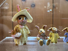 Load image into Gallery viewer, Dollhouse Miniature ~ Vintage Artisan Louisa Padilla Signed Bunny Family
