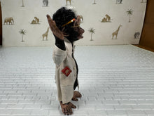 Load image into Gallery viewer, Dollhouse Miniature ~ Artisan Todd Krueger Scientist Monkey Dressed Primate (Repaired)
