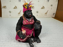Load image into Gallery viewer, Dollhouse Miniature ~ Artisan Todd Krueger Tropical Gorilla Dressed Primate
