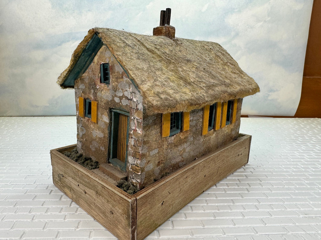 Dollhouse Miniature ~ Artisan Made Quarter Scale OOAK Cottage