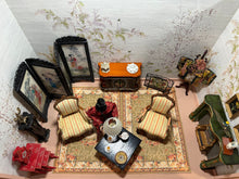 Load image into Gallery viewer, Dollhouse Miniature ~ East Meets West Handmade Decorated Asian Style Roombox With Plexiglass Front
