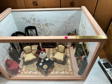 Load image into Gallery viewer, Dollhouse Miniature ~ East Meets West Handmade Decorated Asian Style Roombox With Plexiglass Front
