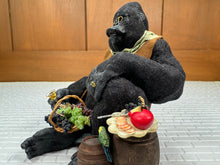 Load image into Gallery viewer, Dollhouse Miniature ~ Artisan Todd Krueger Male Gorilla Wine Sommelier Dressed Primate
