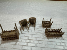 Load image into Gallery viewer, Dollhouse Miniature ~  Half Scale Artisan Peggy Taylor 6 Piece Wicker Outdoor Furniture Set
