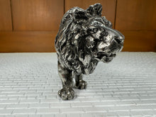 Load image into Gallery viewer, Dollhouse Miniatures ~  Vintage Artisan Pewter Lion Statue
