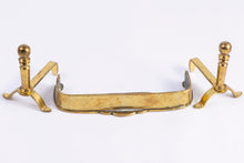 Load image into Gallery viewer, Dollhouse Miniature ~ English Brass Fireplace Andirons &amp; Fender
