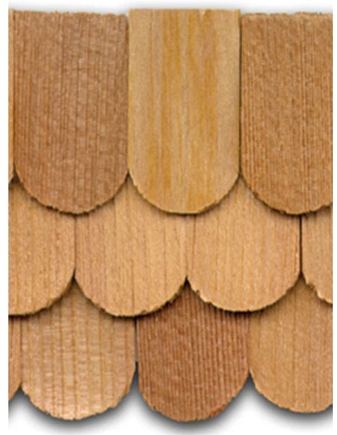 Fishscale Cedar Shingles - 1000 Pack (AM 52)