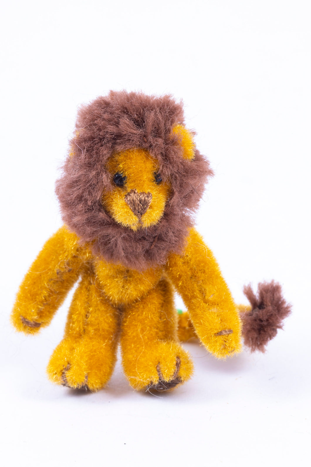 Dollhouse Miniature ~ Jointed Lion Toy Artisan Made, Evans - From Ursula Sauerberg Estate