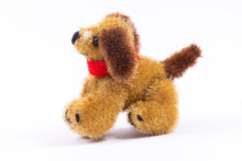 Load image into Gallery viewer, Dollhouse Miniature ~ Handmade Stuffed Animal Dog (2) - From Ursula Sauerberg Estate
