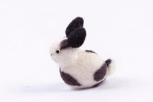 Load image into Gallery viewer, Dollhouse Miniature ~ Stuffed Animal Black and White Bunny - From Ursula Sauerberg Estate
