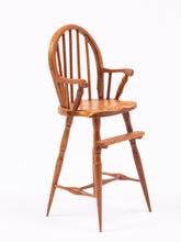 Load image into Gallery viewer, Dollhouse Miniature ~ Rich Hammond Handmade Windsor High Chair - Smith Estate
