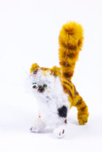 Load image into Gallery viewer, Handmade Pipe Cleaner Striped Cat - From Ursula Sauerberg Estate
