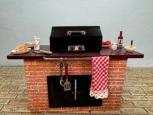 Load image into Gallery viewer, Dollhouse Miniature ~ Decorated Outdoor BBQ Grill Reutter Porcelain Germany
