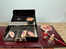 Load image into Gallery viewer, Dollhouse Miniature ~ Decorated Outdoor BBQ Grill Reutter Porcelain Germany
