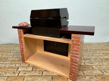 Load image into Gallery viewer, Dollhouse Miniature ~ Decorated Outdoor BBQ Grill Reutter Porcelain Germany
