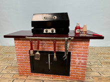 Load image into Gallery viewer, Dollhouse Miniature ~ Decorated Outdoor BBQ Grill Reutter Porcelain Germany
