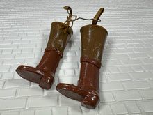 Load image into Gallery viewer, Dollhouse Miniature ~ Artisan Handmade Fishing Boots
