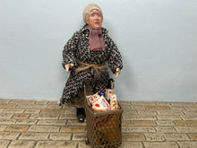 Load image into Gallery viewer, Dollhouse Miniature ~ Sculpted Marcia Backstrom Vagabond Wanderer Elderly Doll
