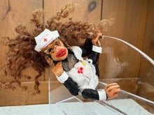 Load image into Gallery viewer, Dollhouse Miniature ~ Todd Krueger Monkey Nurse Dressed Primate
