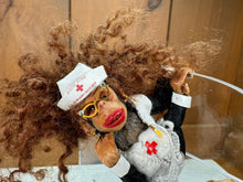 Load image into Gallery viewer, Dollhouse Miniature ~ Todd Krueger Monkey Nurse Dressed Primate

