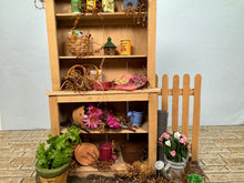 Load image into Gallery viewer, Dollhouse Miniature ~ Artisan Handmade Decorated Outdoor Gardening Display
