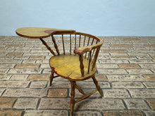 Load image into Gallery viewer, Dollhouse Miniature ~ Artisan Signed Vintage Handmade Windsor Desk Chair Handpainted Aged
