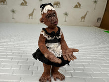 Load image into Gallery viewer, Dollhouse Miniature ~ Artisan Todd Krueger Monkey Maid Dressed Primate
