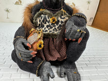 Load image into Gallery viewer, Dollhouse Miniature ~ Artisan Todd Krueger Leopard Print Gorilla Dressed Primate
