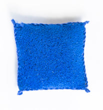 Load image into Gallery viewer, Needlepoint Pillow with Blue &amp; Gold Design - Ursula Sauerberg Estate
