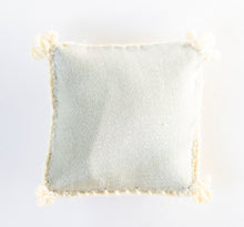 Load image into Gallery viewer, Needlepoint Pillow with X &amp; Roses Design Cream Background - Ursula Sauerberg Estate
