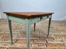 Load image into Gallery viewer, Dollhouse Miniature ~ Artisan Barbara Vajnar - Bubba&#39;s Signed Drawer Table (Small Crack in Wood Top)
