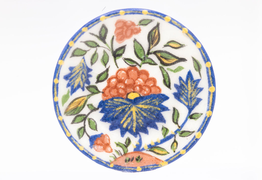 Dollhouse Miniature ~ Beautiful Decorated Plate by Deborah McKnight & Pricilla Lance