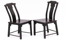 Load image into Gallery viewer, Dollhouse Miniature ~ Art Russel Set of 4 Black Asian Chairs, Handmade IGMA
