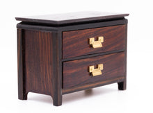 Load image into Gallery viewer, Dollhouse Miniature ~ Handmade Asian Inspired 2 Drawer Chest
