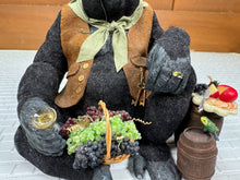 Load image into Gallery viewer, Dollhouse Miniature ~ Artisan Todd Krueger Male Gorilla Wine Sommelier Dressed Primate
