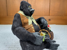 Load image into Gallery viewer, Dollhouse Miniature ~ Artisan Todd Krueger Male Gorilla Wine Sommelier Dressed Primate
