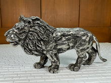 Load image into Gallery viewer, Dollhouse Miniatures ~  Vintage Artisan Pewter Lion Statue
